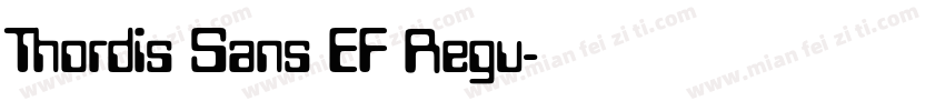 Thordis Sans EF Regu字体转换
